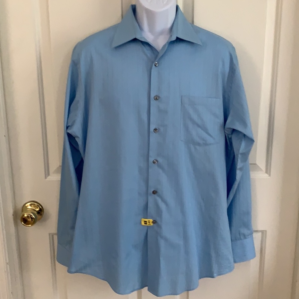 Van Heusen - Long Sleeved Blue Button Down Shirt